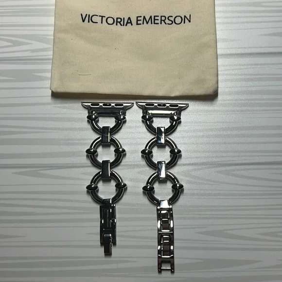 Victoria Emerson Silver Apple Watch Band - Picture 1 of 5